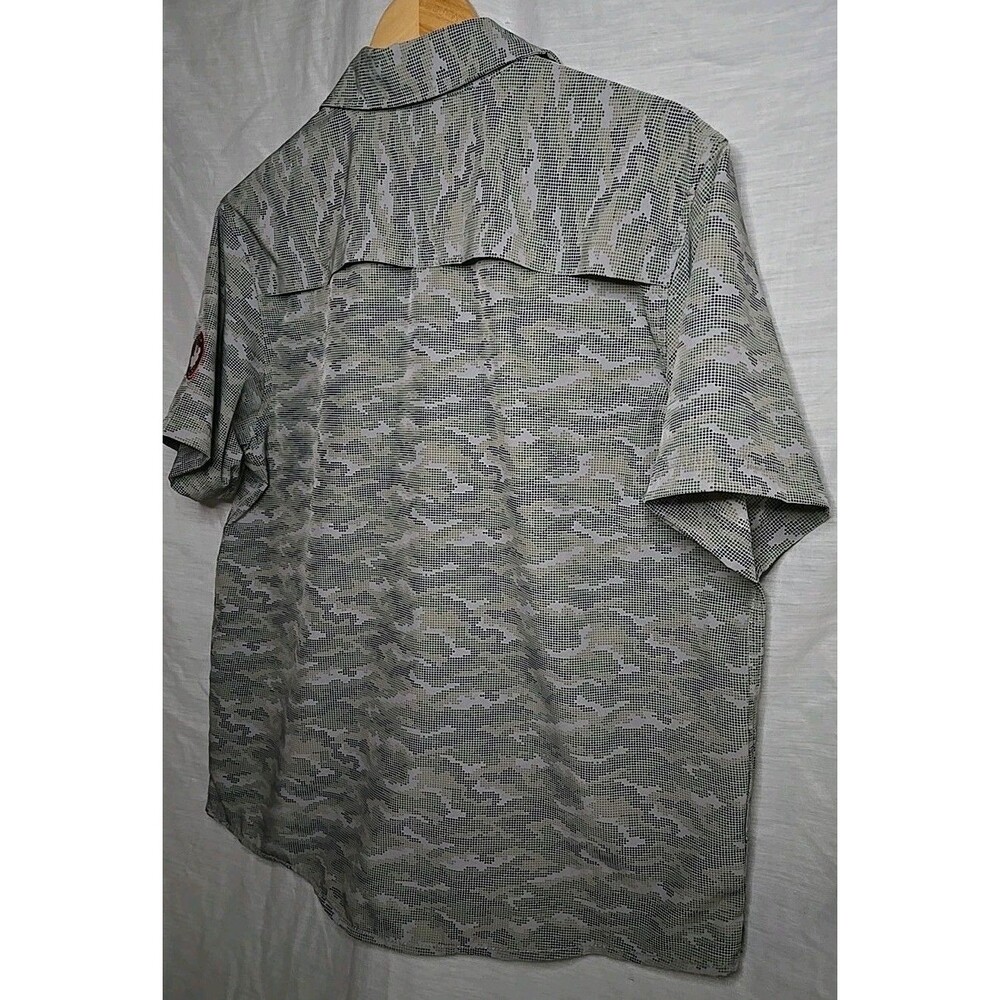 Canada Weather Gear Sportswear Short Sleeve Button Shirt, Sz Large, Camouflage - Picture 6 of 8